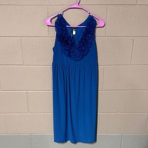 Elegant Blue Midi Dress